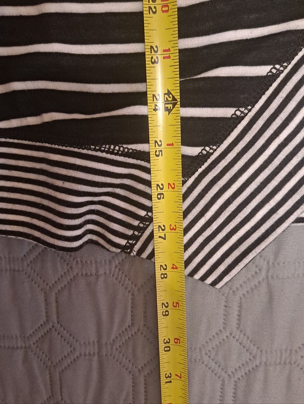 Ruby Rd Striped Open Front Cardigan - Black & White Sz L - Picture 2 of 9